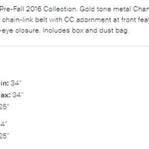 CHANEL Accessories - Chanel Chain Belt CHANEL Accessories - Chanel Chain Belt